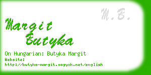 margit butyka business card